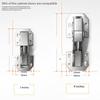 1/10PCS Hidden Hinges for Cabinet Doors Frameless Cabinet Hinge Concealed Surface Mount Cabinet Holefree Folding Hinges 3 4 Inch