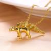 Dinosaur Pendant Necklace For Women men New Fashion Creative Cute Choker Clavicle Chain Personalized Gold color Jewelry Gifts