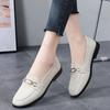 Fashion 2025 Spring Women's Shoes Flat Comfortable Anti Slip Lightweight New Fashion Casual Shoes Metal Decoration Anti Slip Work Shoes