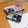 Applicable iPhone16 Electroplated Rhinestone Quicksand Swan Love Mobile Phone Case Apple 15 Gradual Change Glitter 13 Protective Case