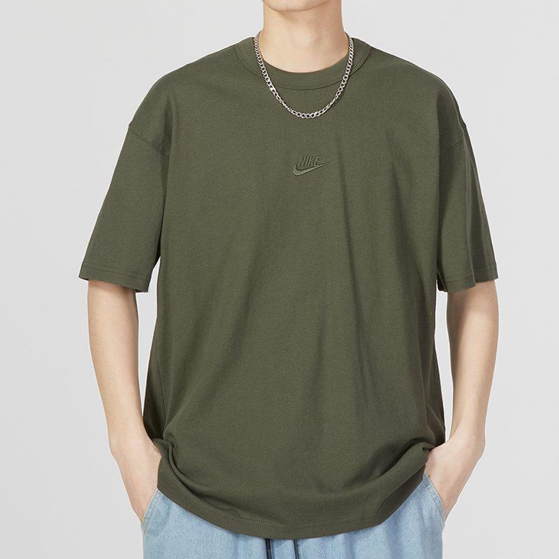 Nike Drop Shoulder Sleeve T-Shirt Men's Army Green DO7393-325