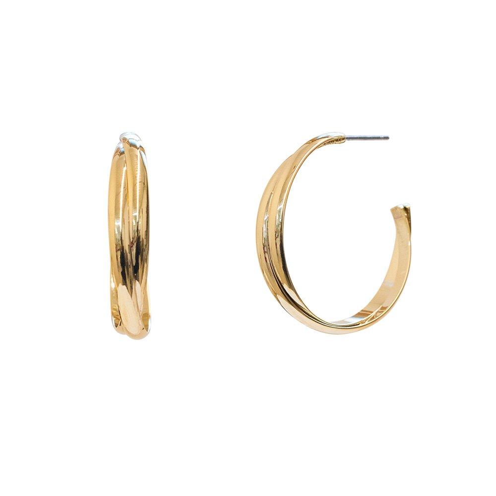 Eg356 Bold Two Line Earring