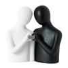 Abstract Couple Statue Romantic Love Sculpture Collection Aesthetic Tabletop Desktop Ornament for Bar Bookshelf