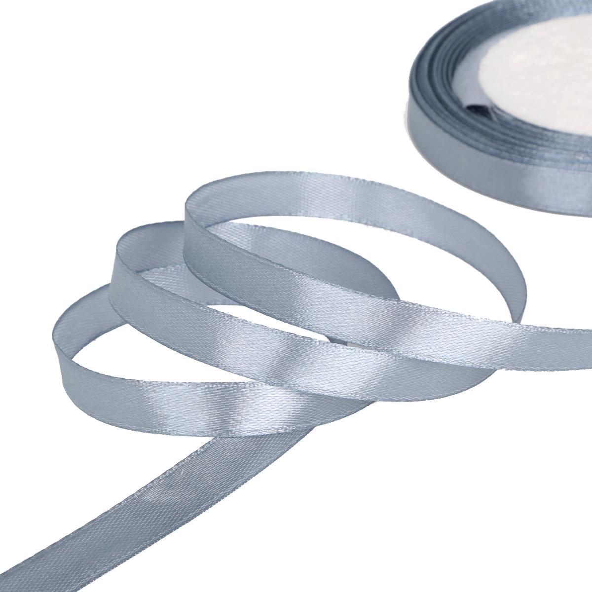 

25 ярдов атласные ленты для свадьбы, дня рождения, подарочная упаковка, рождественские принадлежности для Хэллоуина, фестиваля, ленты для рукоделия своими руками 7mm 25yards серый
