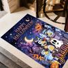 Halloween Night Adventure Personalized Text Area Rug Perfect for Entryway Bedrooms Foyer Hallway Anti-slip Rug Office Home Decor