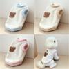 New Soft Dog Sweater Teddy Style Cute Bear Pattern Puppy Winter Vest Warmth Design with Leash Hook Pet Clothes Cold Weather