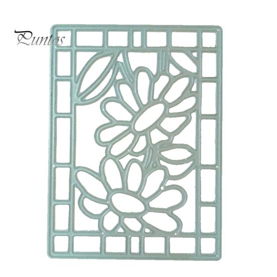 

Цветочная рамка Металлические штампы для резки DIY Скрапбукинг Тиснение Бумага Карты Альбом Трафарет серебряный