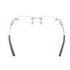RSINC Rimless Frame/Eyeglass/Spectacle, Optical, Prescription, for Men and Women, Modern, Rose Gold Brown BR-1 N1 Rose Gold Brown