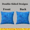 Blue Sparkle Swirl square Jacquard Pillow Cover for Sofa Office Waist Cushion Cover Home Decorative Pillowcase