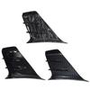 Motorrad Aerodynamische Seitenflügel Spoiler Universal ABS Verkleidung Flügel Deflektor Mehrfarbig für Street Bikes