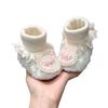 Infant Princess Shoes with Non-Slip Velvet Socks, Perfect for 0-1 Year Olds Learning to Walk in Winter (3-9 Months)