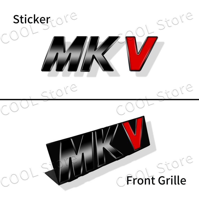 3D Metal MKIV MKV MKVI Logo Car Fender Emblem Rear Tail Trunk Badge Sticker For Volkswagen Golf MK4 MK5 MK6 MK7 Jett Passat