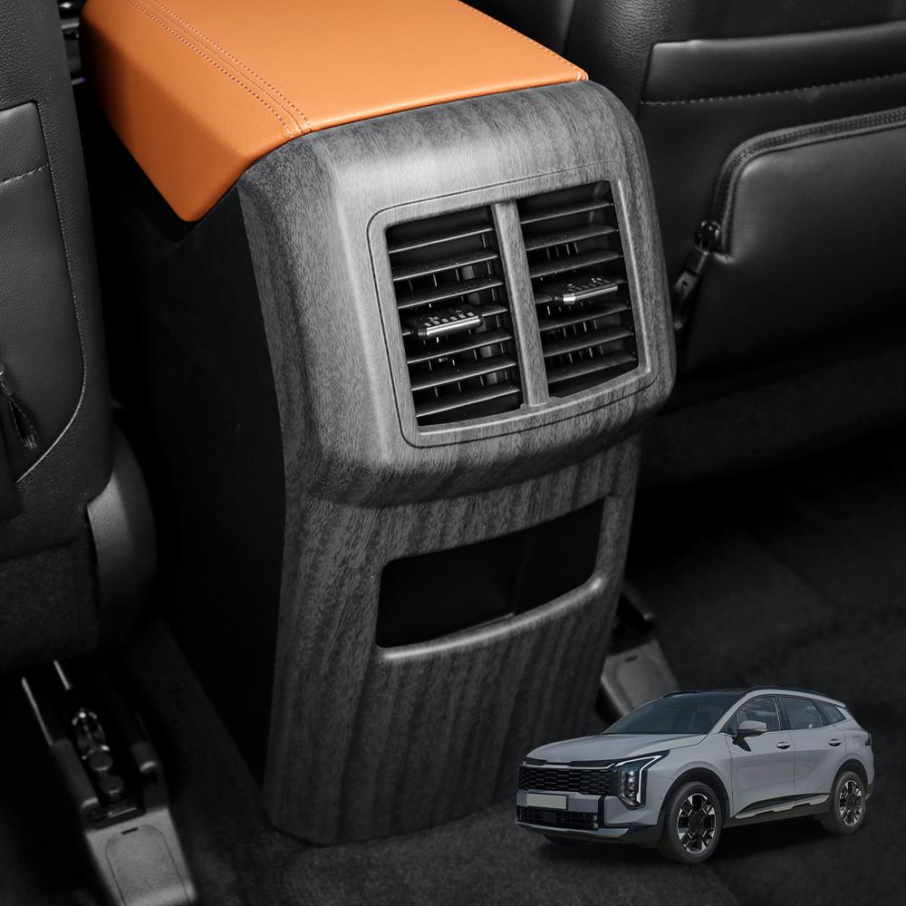

New For Kia Sportage NQ5 2026 Wood Grain Rear Row Vent Cover Trim Car Interior Accessories