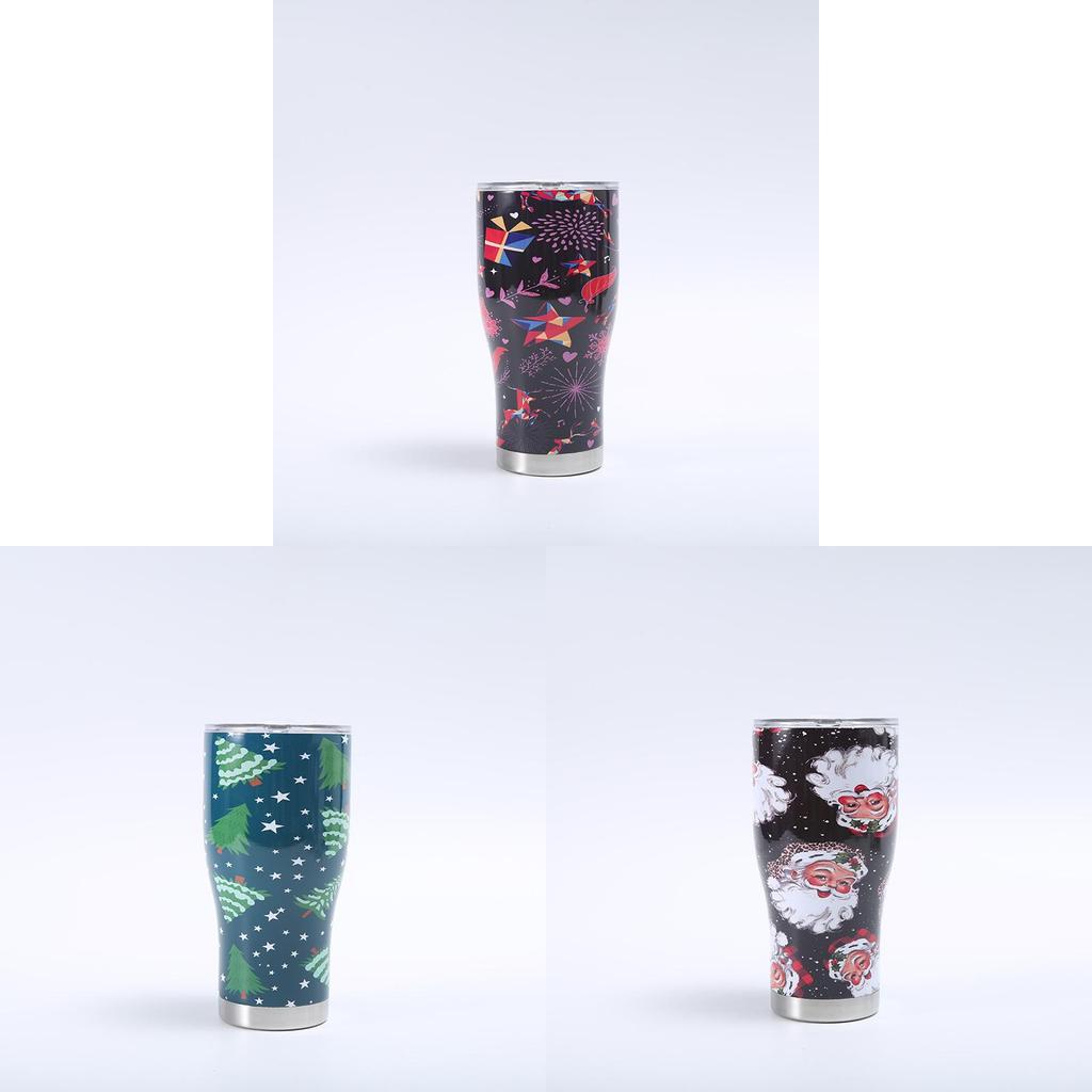 Santa Claus 3d Printing Large Capacity Insulated Cup Perfect For Travel And Gifts