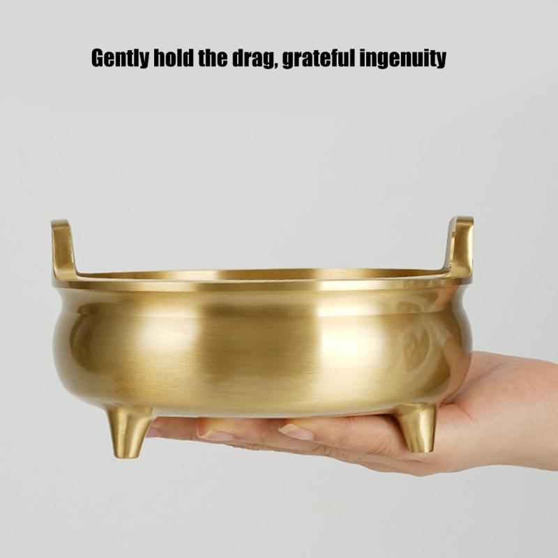 Traditional Brass Incenses Burners Incenses Holder for Spiritual Practices and Meditations Space Rusts resistant Censers
