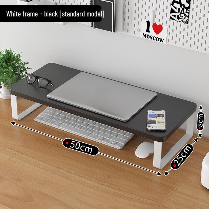 Rotating Wooden Desktop Monitor Stand and Storage Riser