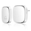 Wireless doorbell, waterproof outdoor doorbell, AC-powered with EU plug, digital music doorbell, remote-controlled doorbell suitable for villa gardens