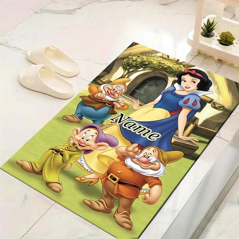 Custom 1Pc Snow White Seven Dwarfs Rug Office Carpet Indoor Outdoor Entrance Doormat Nonslip Soft And Comfortable Living Room D916251