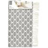 Les Trésors De Lily [A2287] - Cotton Rug 'Boho' Black White - 80x50 Cm