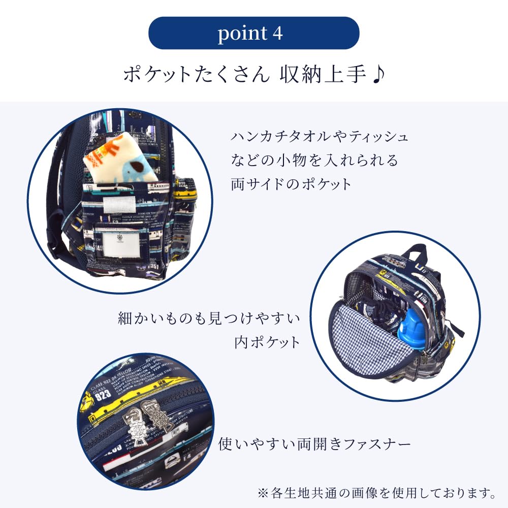 COLORFUL CANDY STYLE PET School Backpack: Discover! Explore! Dinosaur Continent (Navy)