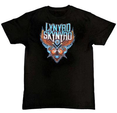 LYNYRD SKYNYRD- Eagle Guitars Graphic Print Unisex 100% Cotton T-shirt Mens Tees Top