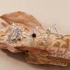 Mangxing Natural Amethyst Topaz Garnet Peridot Ring Women'S S925 Silver Jewelry