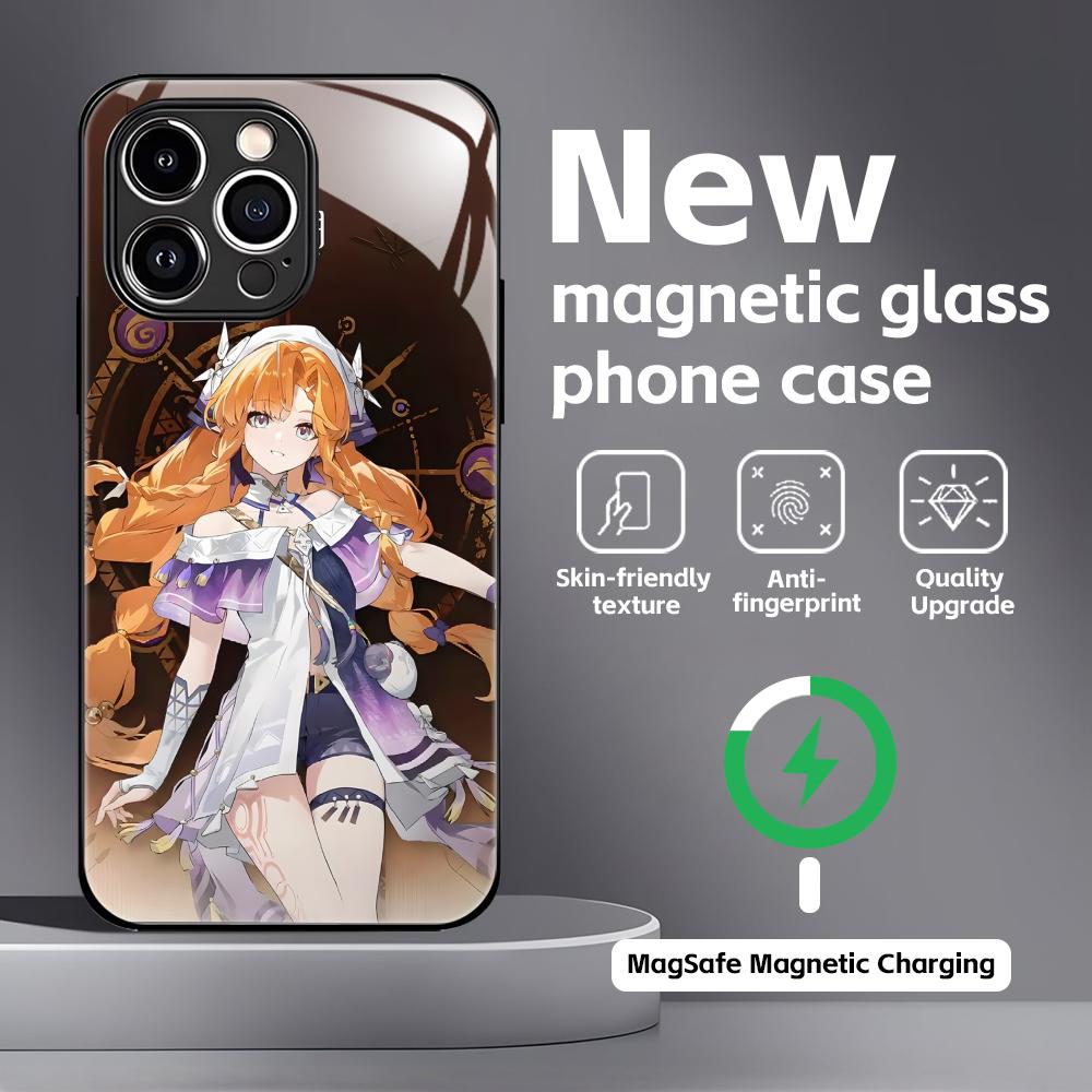 Wuthering Waves SIGRIKA  Phone Case For iPhone17 16 15 14 13 12 11 X XR XS 8 Plus Mini Pro Max Glass Magnetic Case