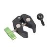Handlebar Clamp Mount Base 17mm Ball Head for Rails 12-50mm Aluminum Bike Motorbike Phone Mount Holder Claw Clamp Base