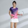 Quick-Dry Badminton Sport Set Men Women Athletic Wear Tennis Volleyball Table Uniform With Number Printing