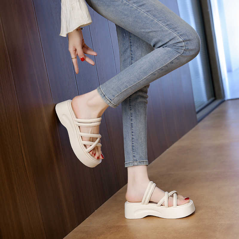 Fashion Round Foot Super Lightweight Sandals On The Post Sneakers Slippers Shoes Women's Sabdalia Sports Cheaper Stylish Lux