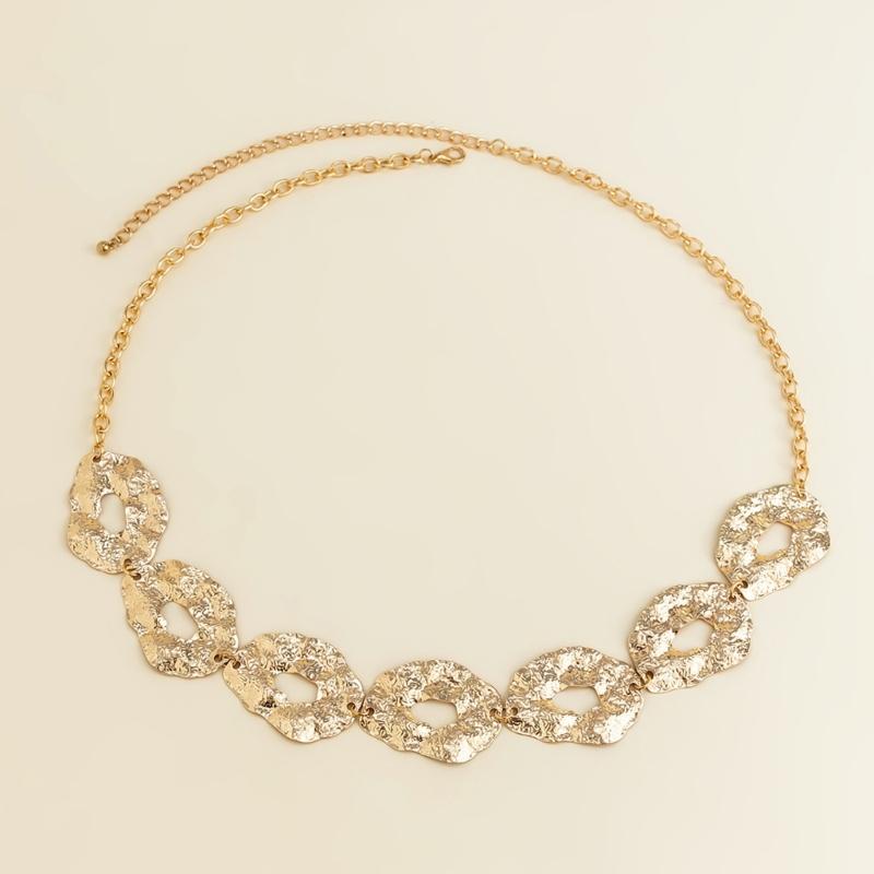 Fashionable Irregular Circle Waist Chain Necklace With Adjustable Metal Chain For Women Grunge And Steampunk Style