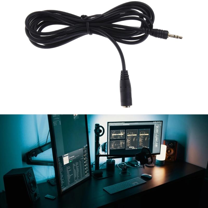 150cm/300cm 2.5mm Male to Female Jack Extension Cord Audio AUX Cable Wire Line for 2.5mm Smartphones Headphones