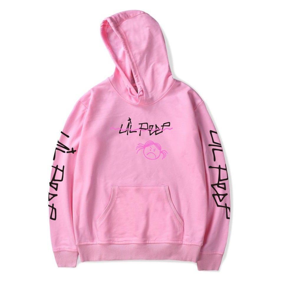 Bluza Peep Lil Love Pulower Hip Hop Smutna Twarz Kobiety Mężczyźni Raper 1 Bluzy z kapturem