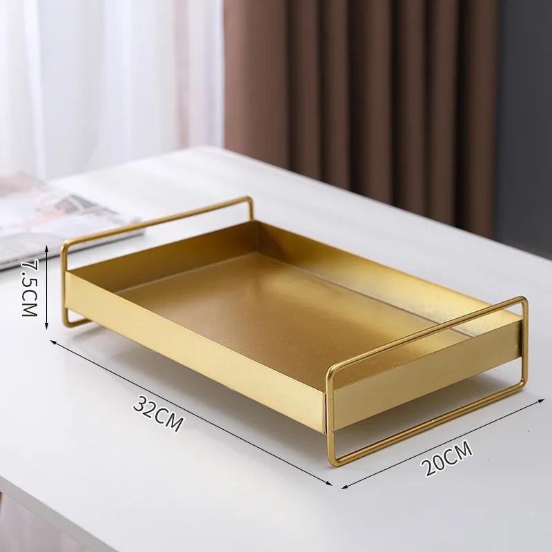 1 Nordic Style Metal Tray, Suitable for Entering Homes, Bathrooms, Living Rooms, Bedrooms, and Holiday Gifts