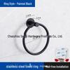 304 Stainless Steel Wall-Mounted Towel Ring for Bathroom, Kitchen, and Hotel Use