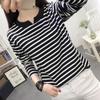 Shirt Tops Women Cotton Blouse Oversized Comfortable Stretch Long Sleeve Shirt Streaks Loose Tops