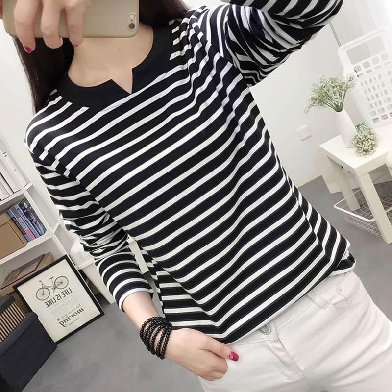 Shirt Tops Women Cotton Blouse Oversized Comfortable Stretch Long Sleeve Shirt Streaks Loose Tops