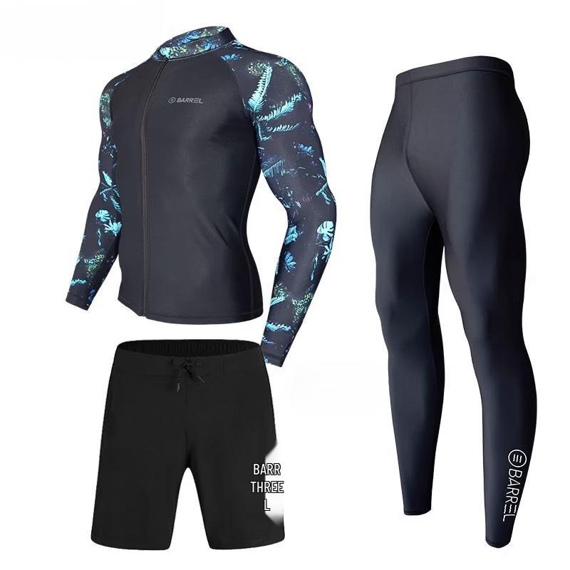 Men's Full Body Rash Guard Swimsuit Set