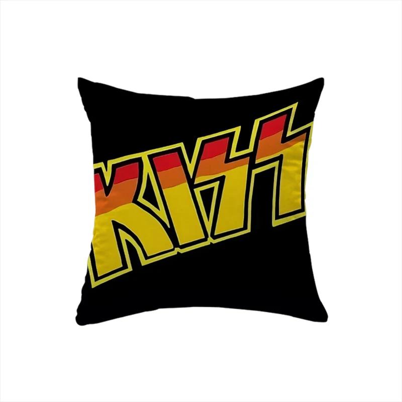 Cushion Cover 45x45 for Bed Sofa Pillows KISS Rock & Roll All Nite Party Home Decor Pillow Cozy Cases Decorative Band Dakimakura