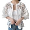 Cardigan Bolero Short UV Plus WT H.U.A Women's Top, Cute, Thick, Length, Lace, See-Through, Summer, Cooling, Protection, Sizes, Spring, Summer, Fall,