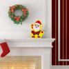 Santa Claus Tabletop Decorations Christmas Figurines Shelf Decorations Desk Decor Tabletop Decorative Collectible Santa Sign For