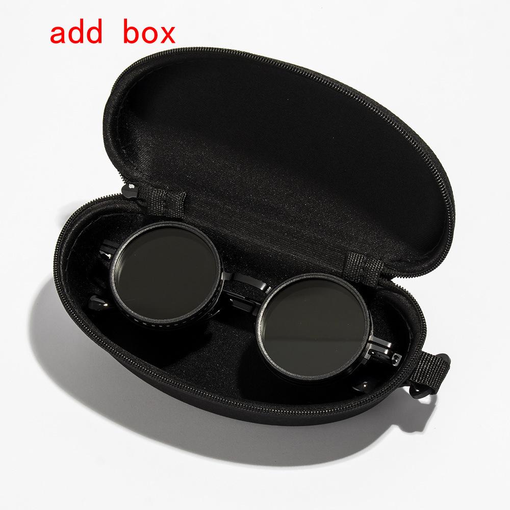 Fashion New Unisex Handmade ND9 Level Sunglasses Stepless Rotating Filter Retro Polarized Sunglass Cycling Sports Glassees