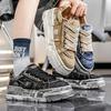 The New Summer  Denim Trendy and Fashionable Casual Shoes, Thick-soled Height-increasing Men's Shoes
