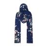 Women Headscarf Hat Flower Pattern Lace-up Ribbon Turban Hat Outdoor Travel Cycling Sunshade Cap Headwear