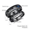 Fashion Couple Rings Her King His Queen Statement Rings Fashion AAA Zircon Crown Ring Romantic Anniversary Wedding Band Ring