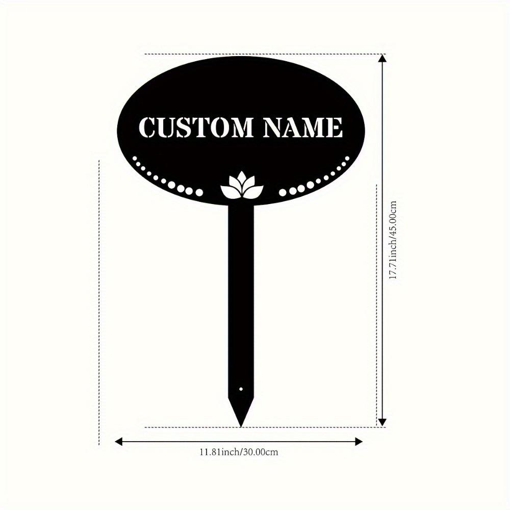 

Custom Metal Garden Stakes Heartwarming Lawn Decor Iron Art Gift for Loved Ones Personalized Sign TYDZ003027