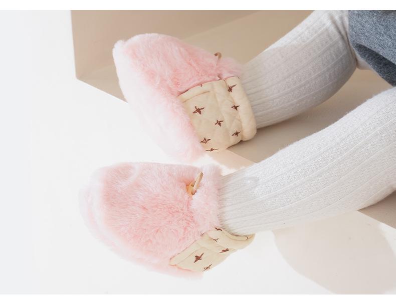 Winter Baby First Walker Shoes - Warm Velvet Cotton, Soft Sole, Anti-Drop, Fur Lined for Newborns