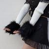 Faux Furs Wrist Cuffs Oversleeve Wrist for Wool Coat Jackets Arm Warmer Sleeve