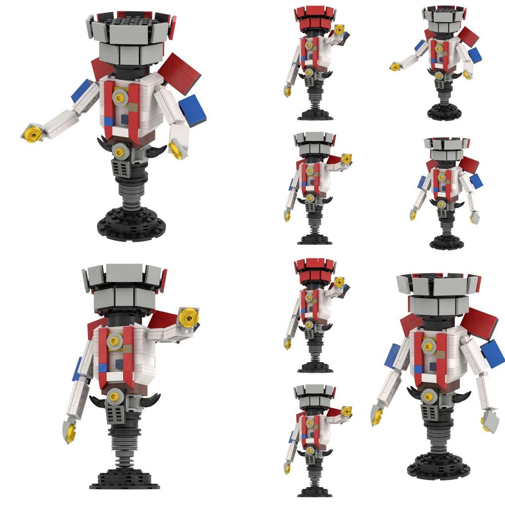 Skibidi Toilet Building Blocks Toy Diy Plastic Abs Construction Set 230 Pieces