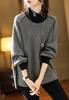zroy Pullover High Loose Long Split H. Women's Hoodie, Neck, Fit, Sleeves, Sweatshirt, Detail, Slit, Casual, Stylish, Slimming, Fall/Winter
